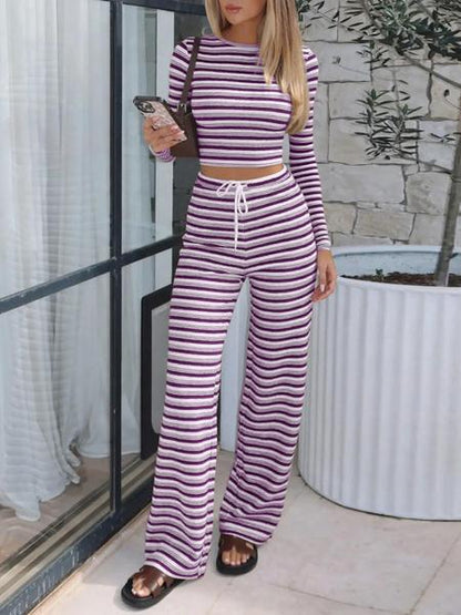 Striped 2- Piece Lounge Set